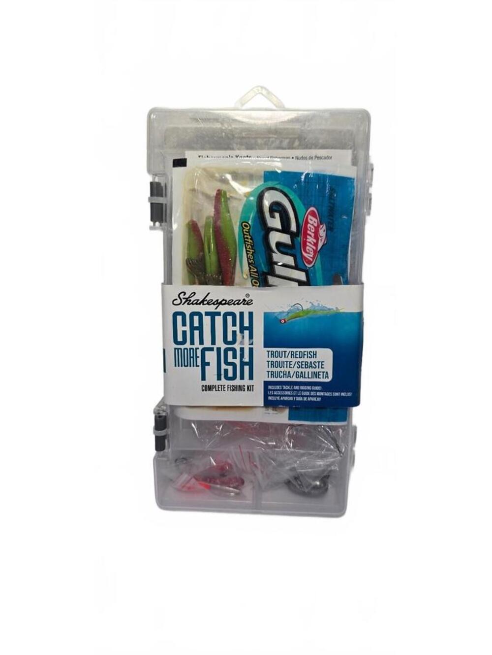 Shakespeare Catch More Fish Complete Fishing Kit for Trout and Redfish